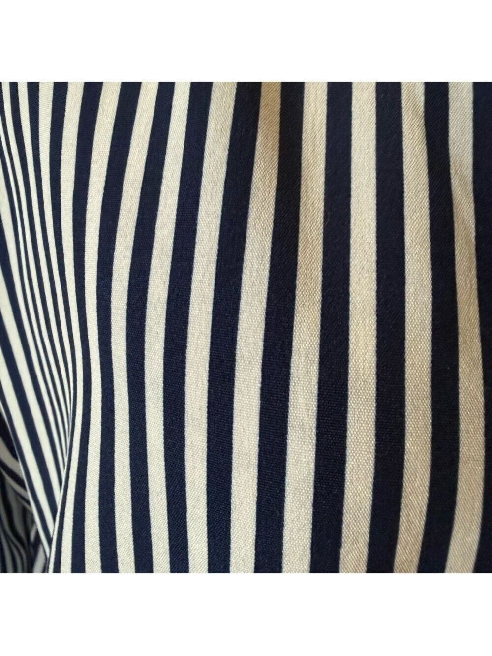 SHEIN👚 Striped Blouse Duo/Set — Navy🤍 & Rust🖤 — Size M Workwear Tops✨ - Picture 10 of 13